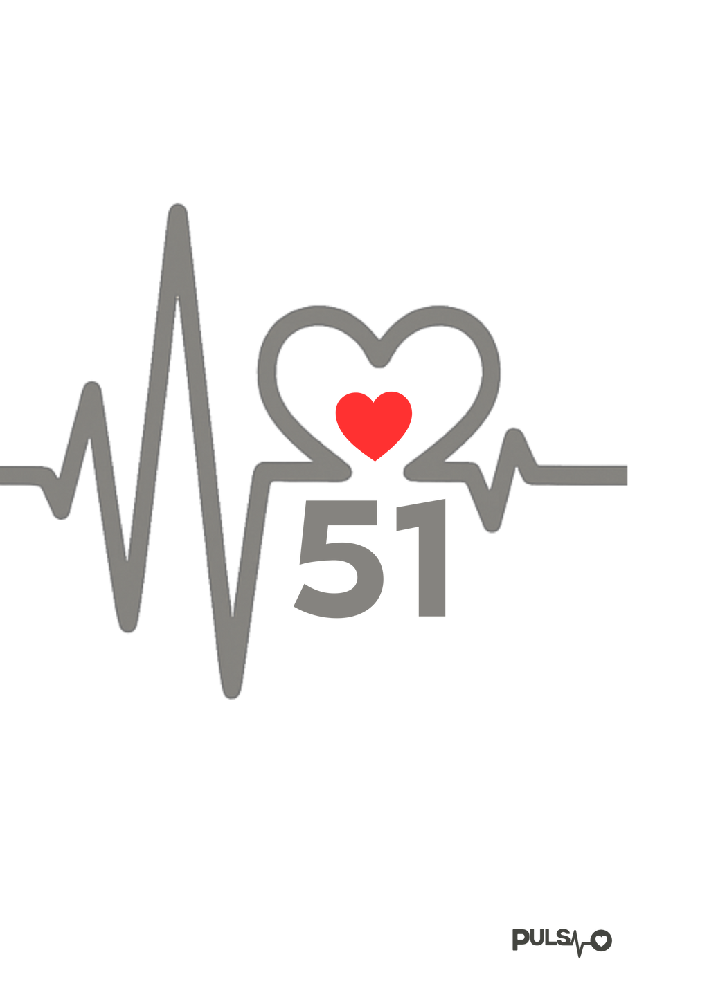 Canvas Artline Pulso Heartline 51 - Edition 51 / Premium Leinwand Pulso Studio