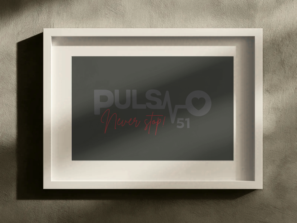 Canvas Artprint Pulso Never Stop - Edition 51 / Premium Leinwand Pulso Studio