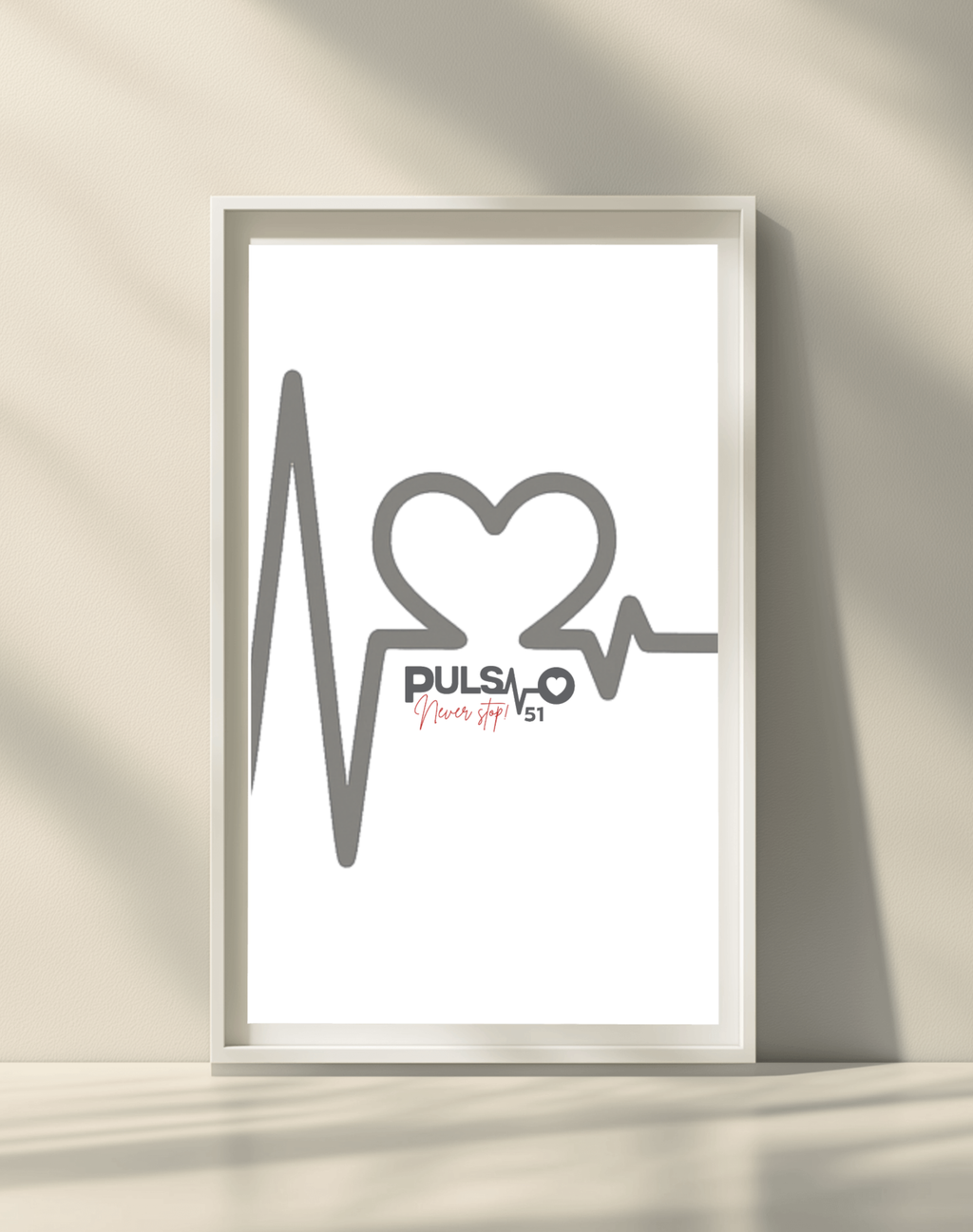 Canvas Artprint Pulso Heartline - Edition 51 / Premium Leinwand Pulso Studio