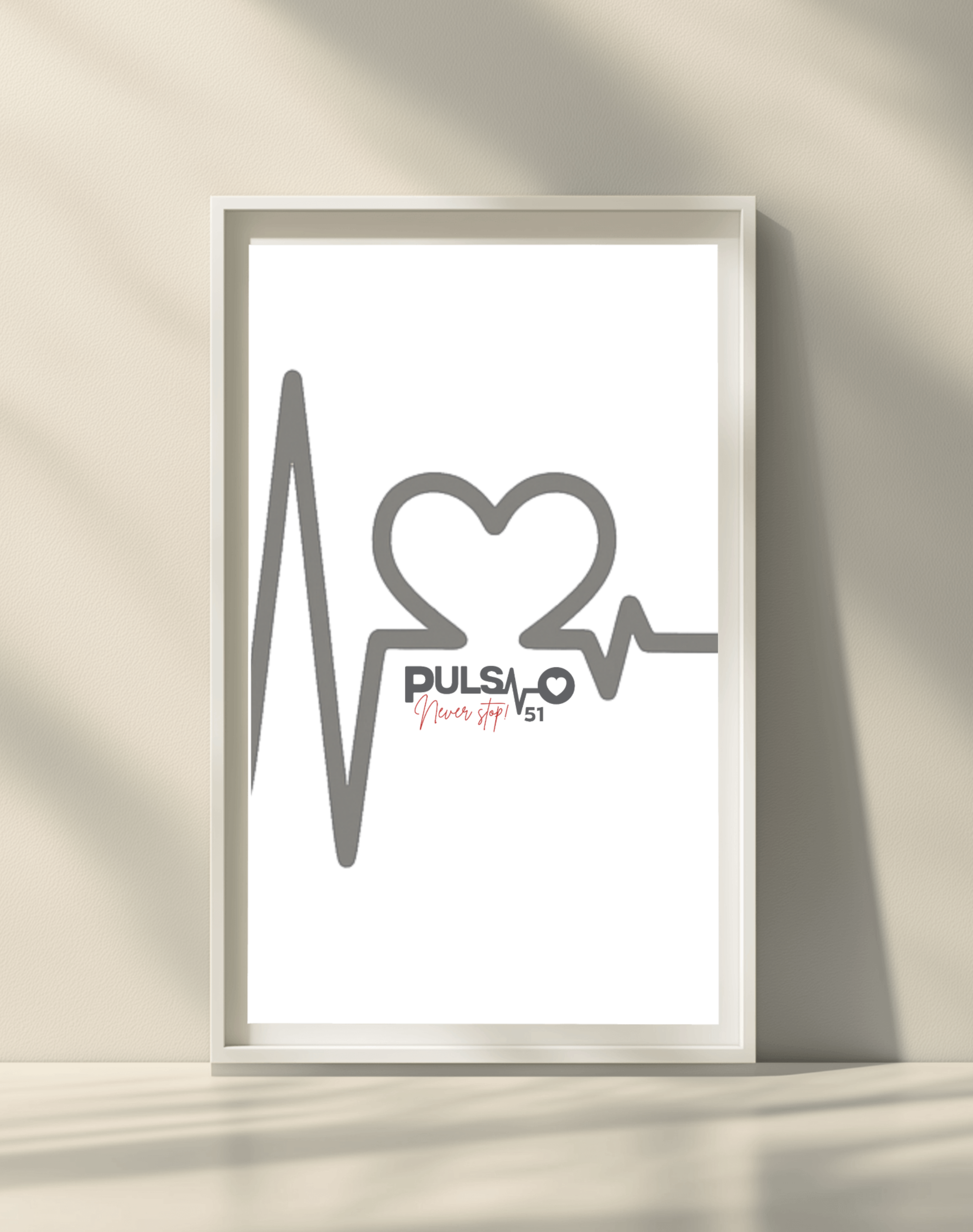 Canvas Artprint Pulso Heartline - Edition 51 / Premium Leinwand Pulso Studio