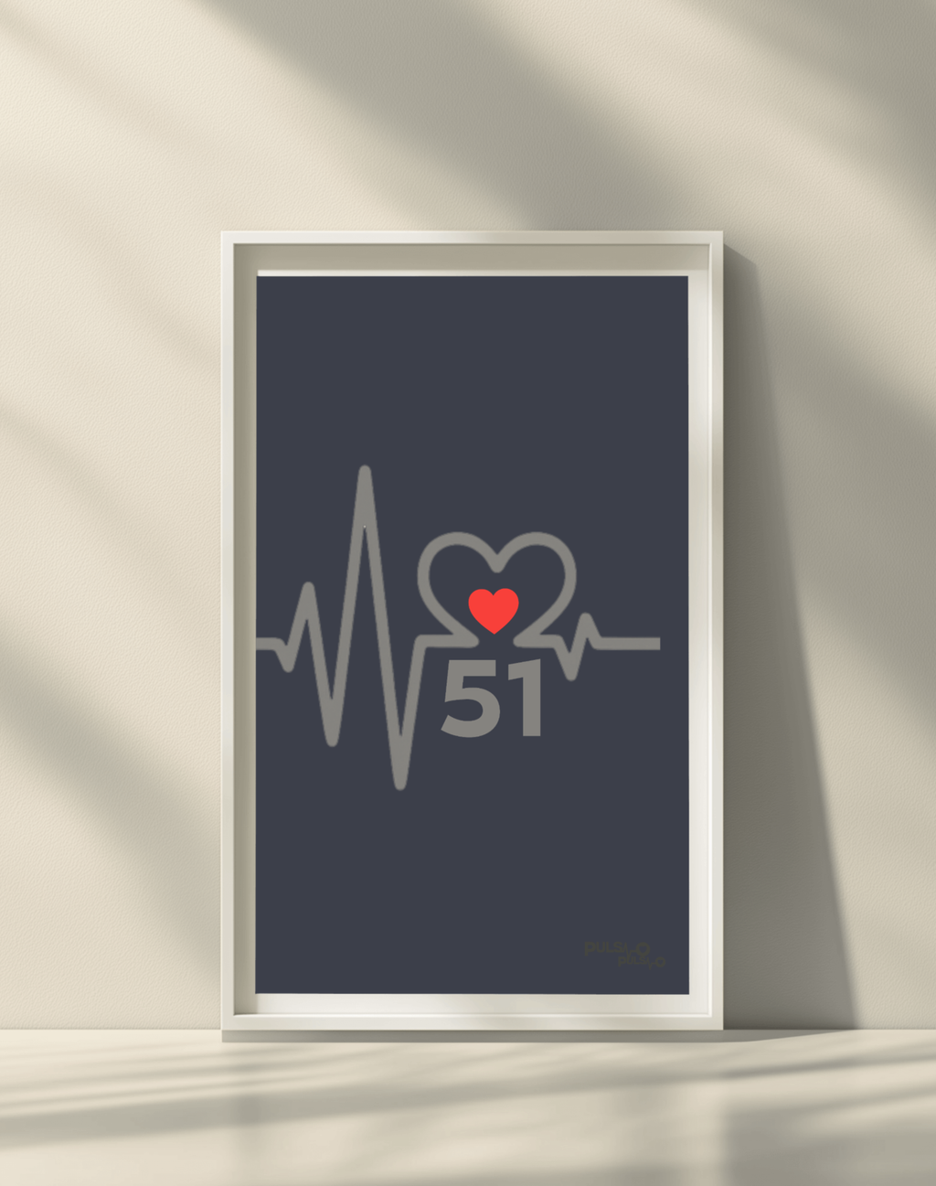 Canvas Artline Pulso Heartline 51 - Edition 51 / Premium Leinwand Pulso Studio