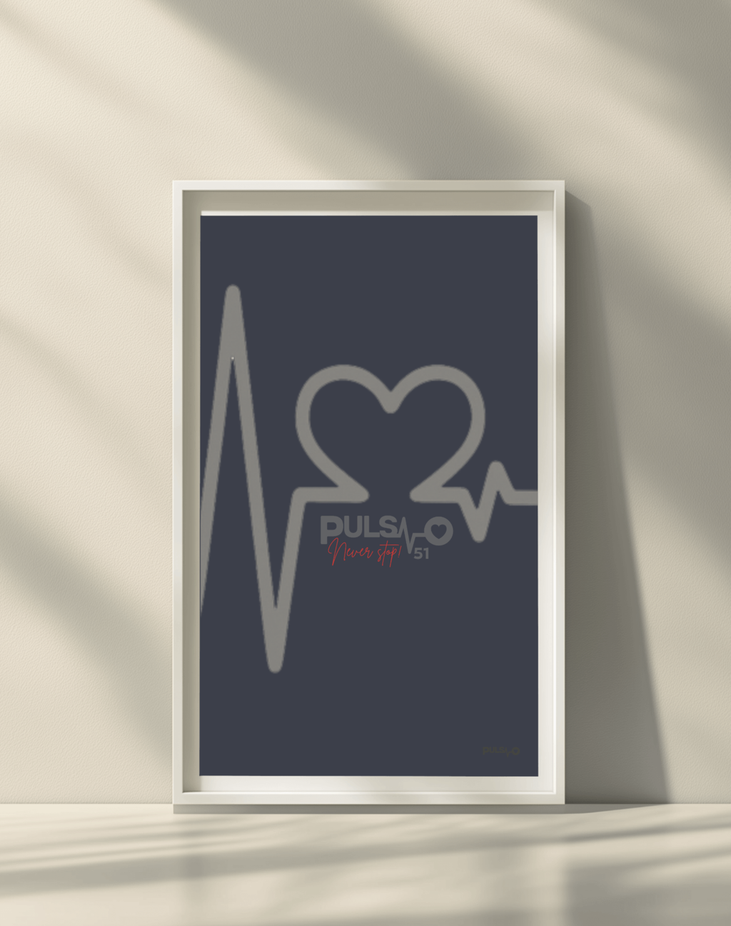 Canvas Artprint Pulso Heartline - Edition 51 / Premium Leinwand Pulso Studio