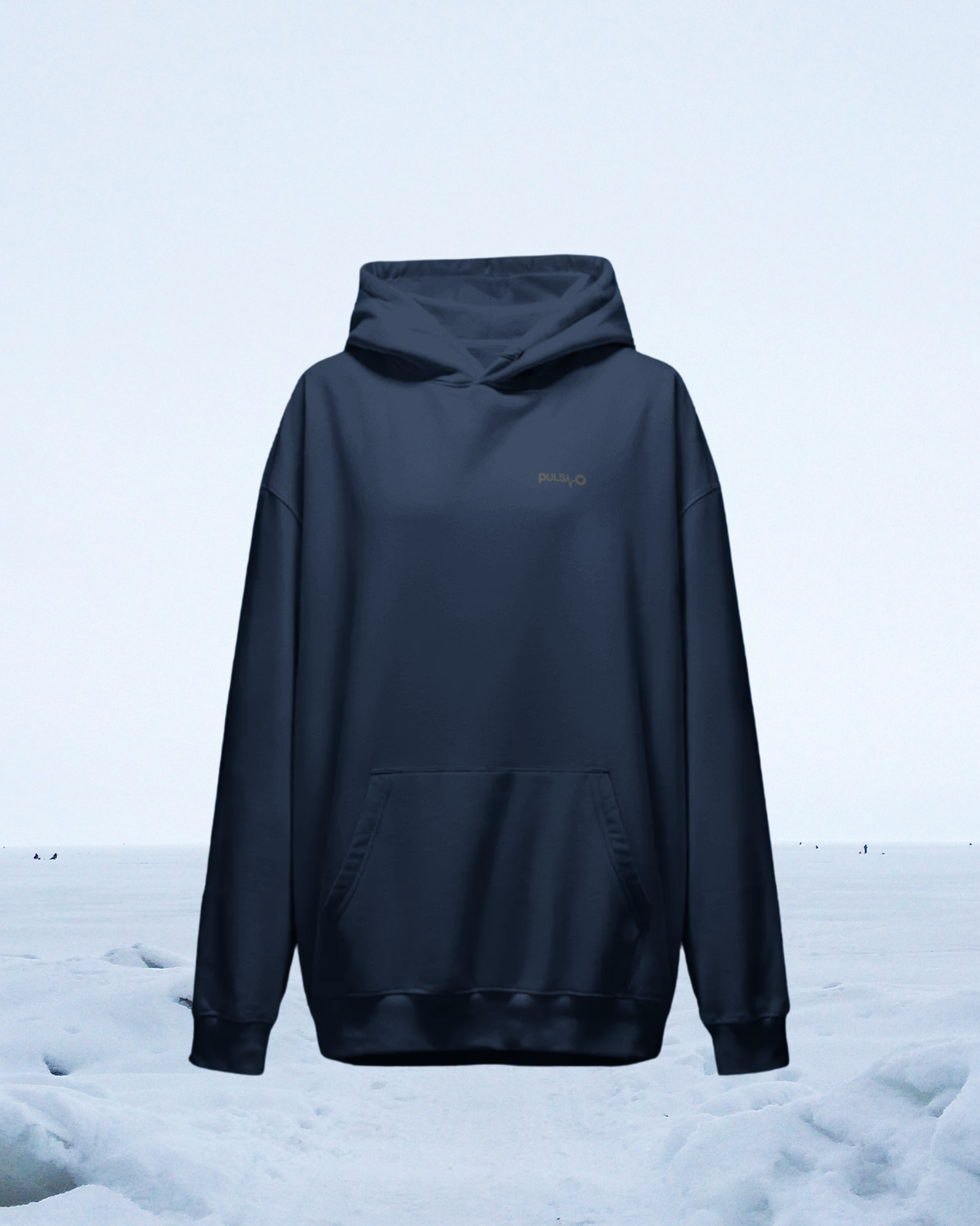 Pulso Hoodie "Pulso - Feel the mountain" Print: Grey Women