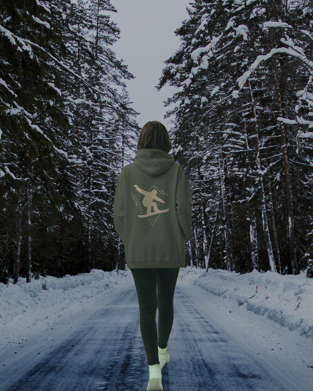 Pulso Hoodie "Snowboard - Feel the snow" Women