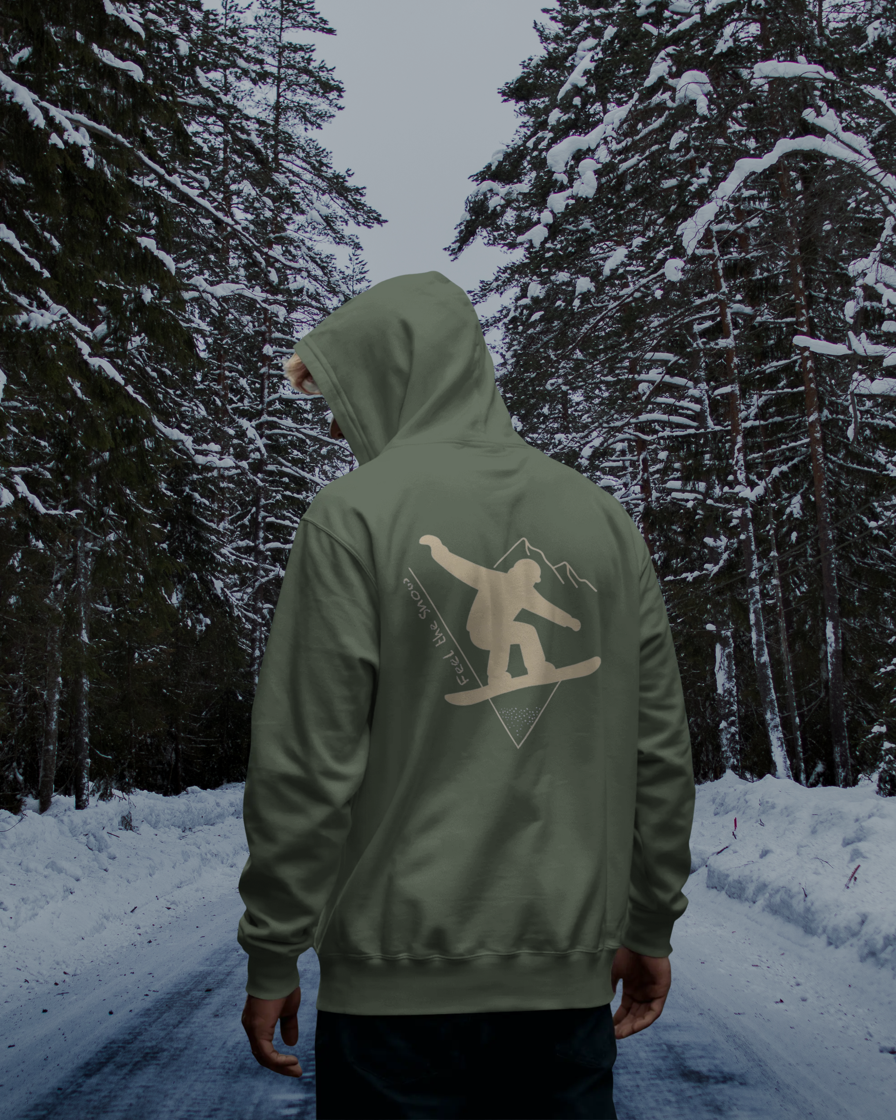 Pulso Hoodie „Snowboard - Feel the Snow“
