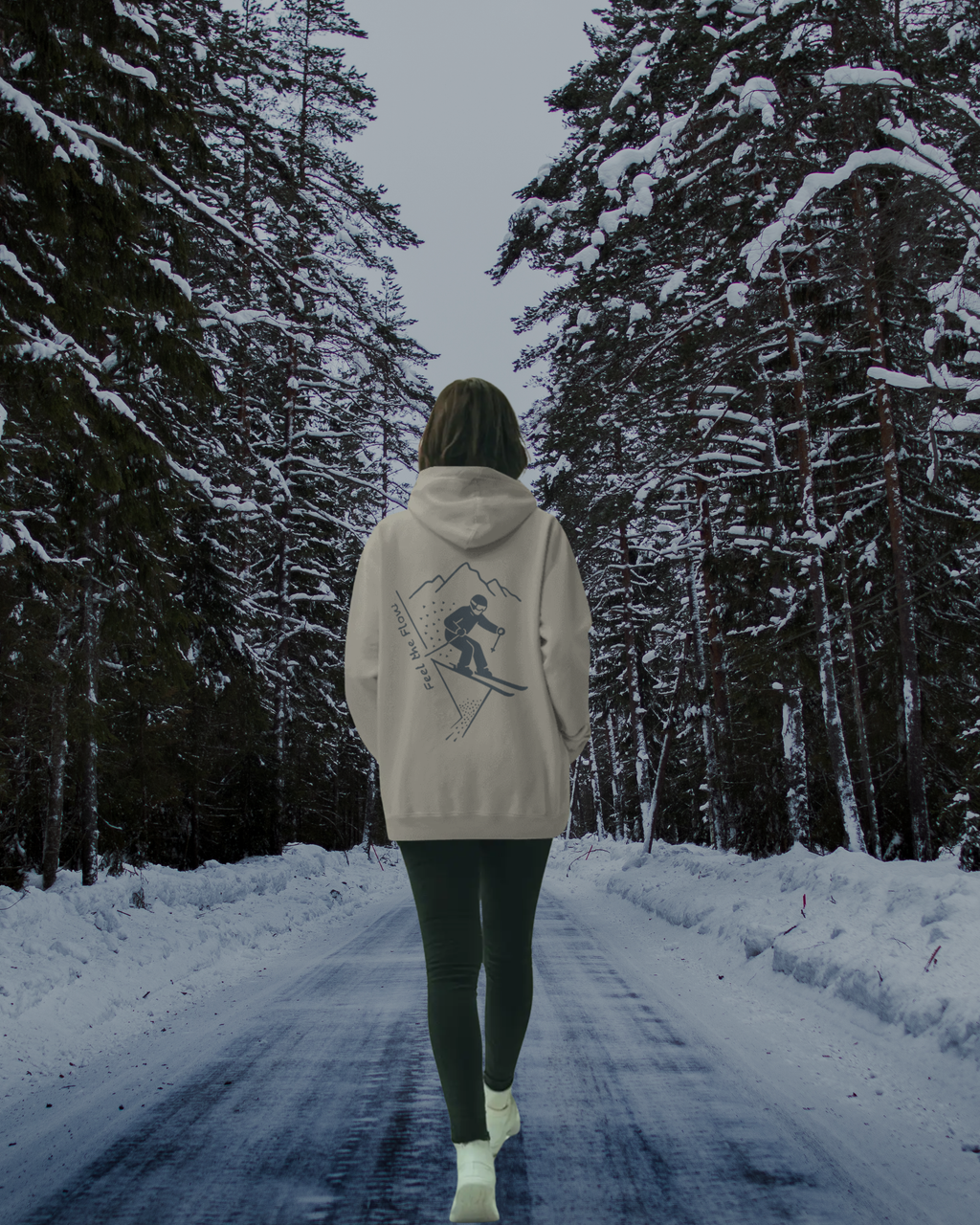 Pulso Hoodie „Skiing - Feel the flow“ Women
