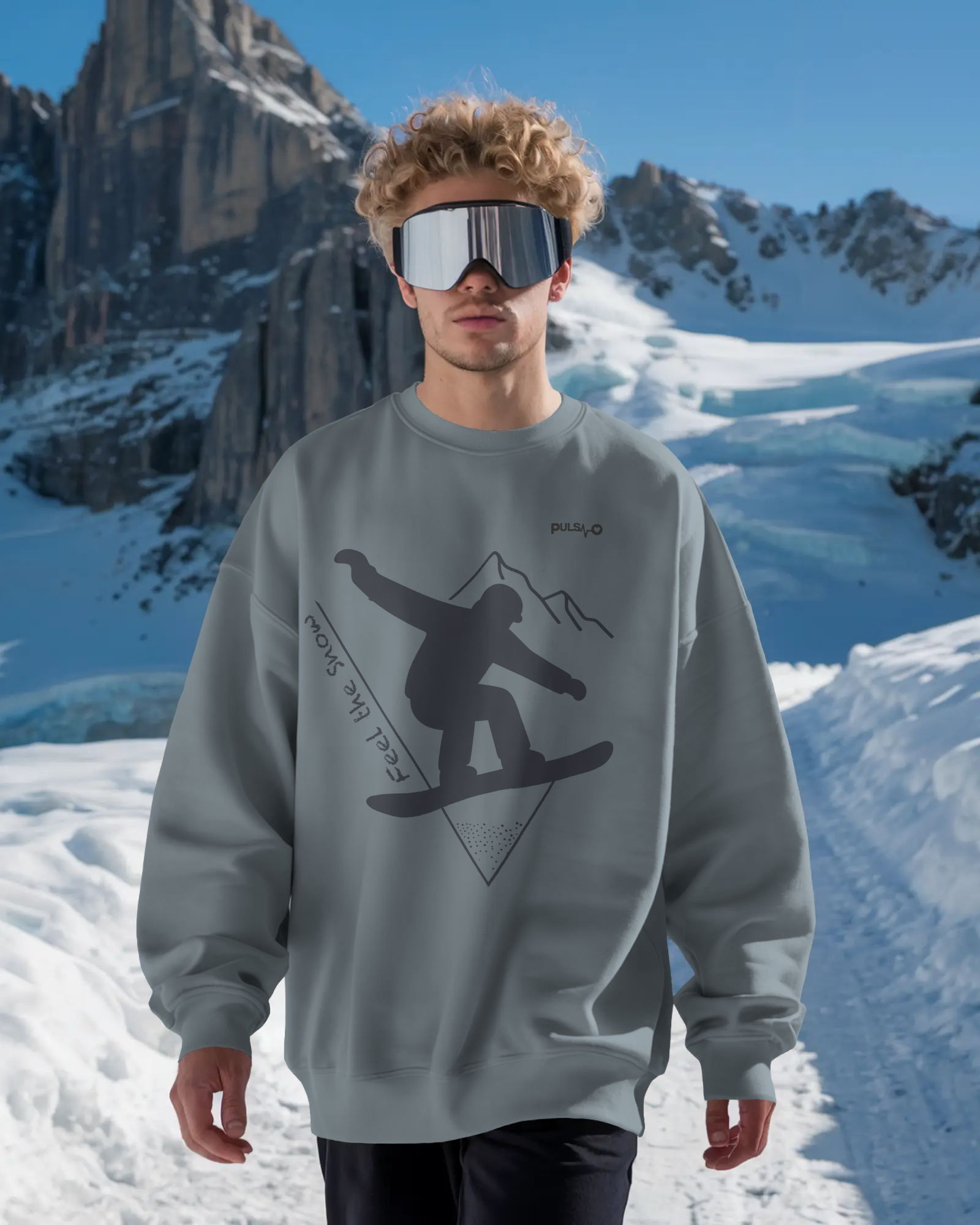Pulso Sweatshirt „Snowboard - Feel the Snow“