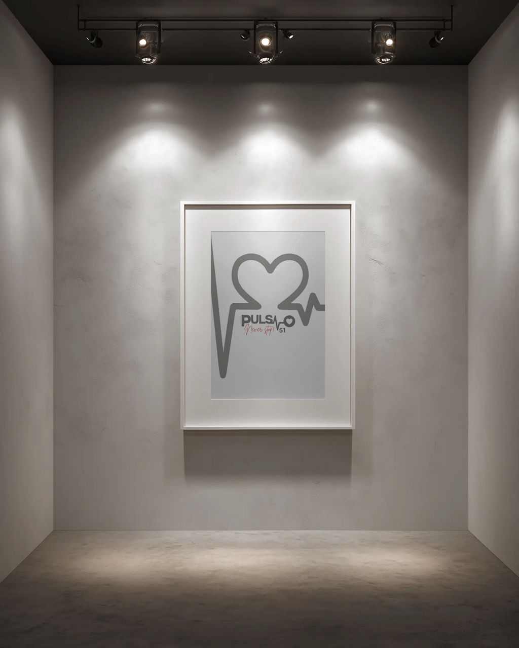 Canvas Artprint Pulso Heartline - Edition 51 / Premium Leinwand Pulso Studio