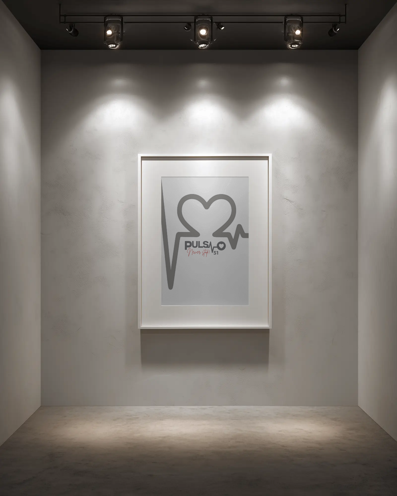 Canvas Artprint Pulso Heartline - Edition 51 / Premium Leinwand Pulso Studio