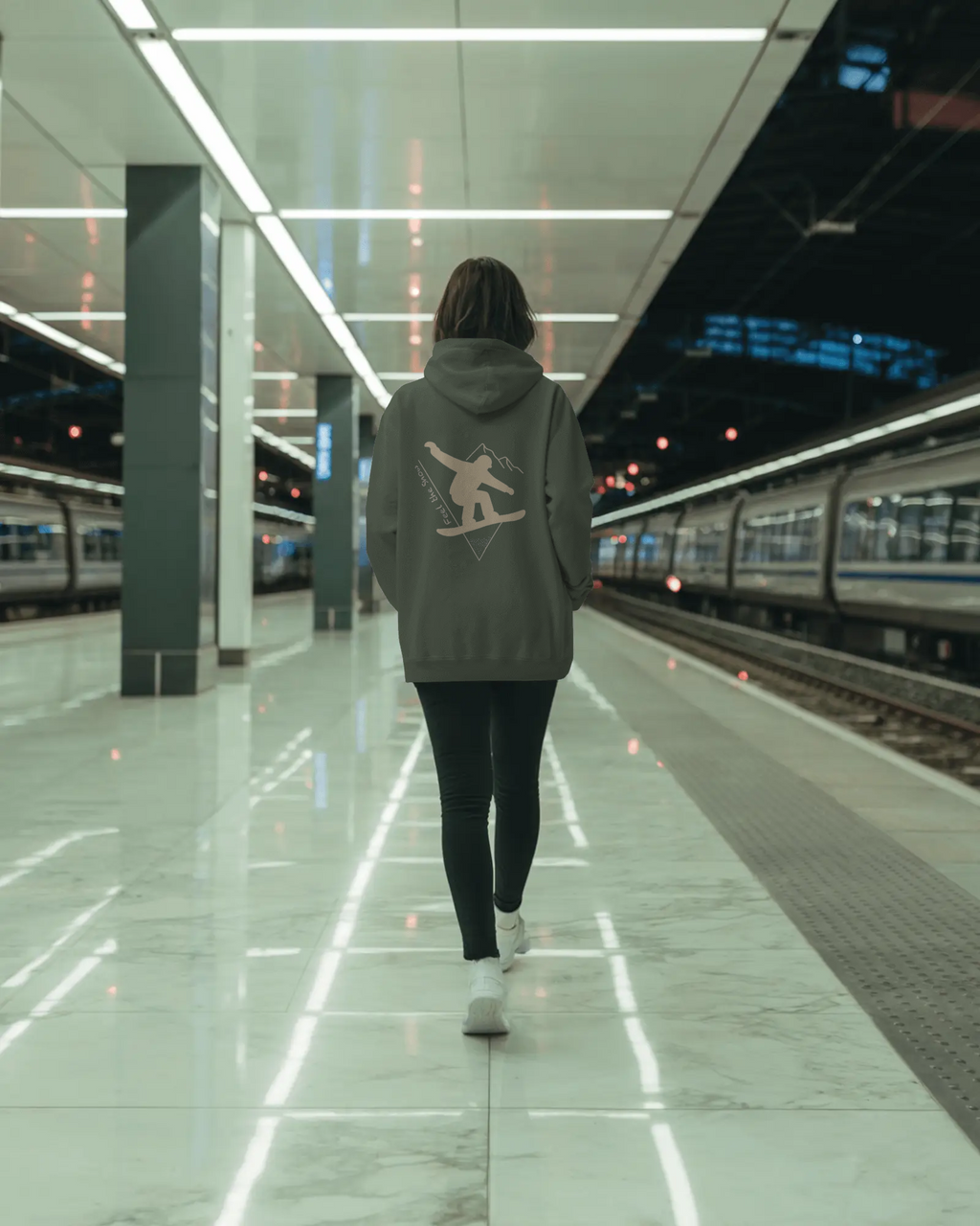 Pulso Hoodie "Snowboard - Feel the snow" Women