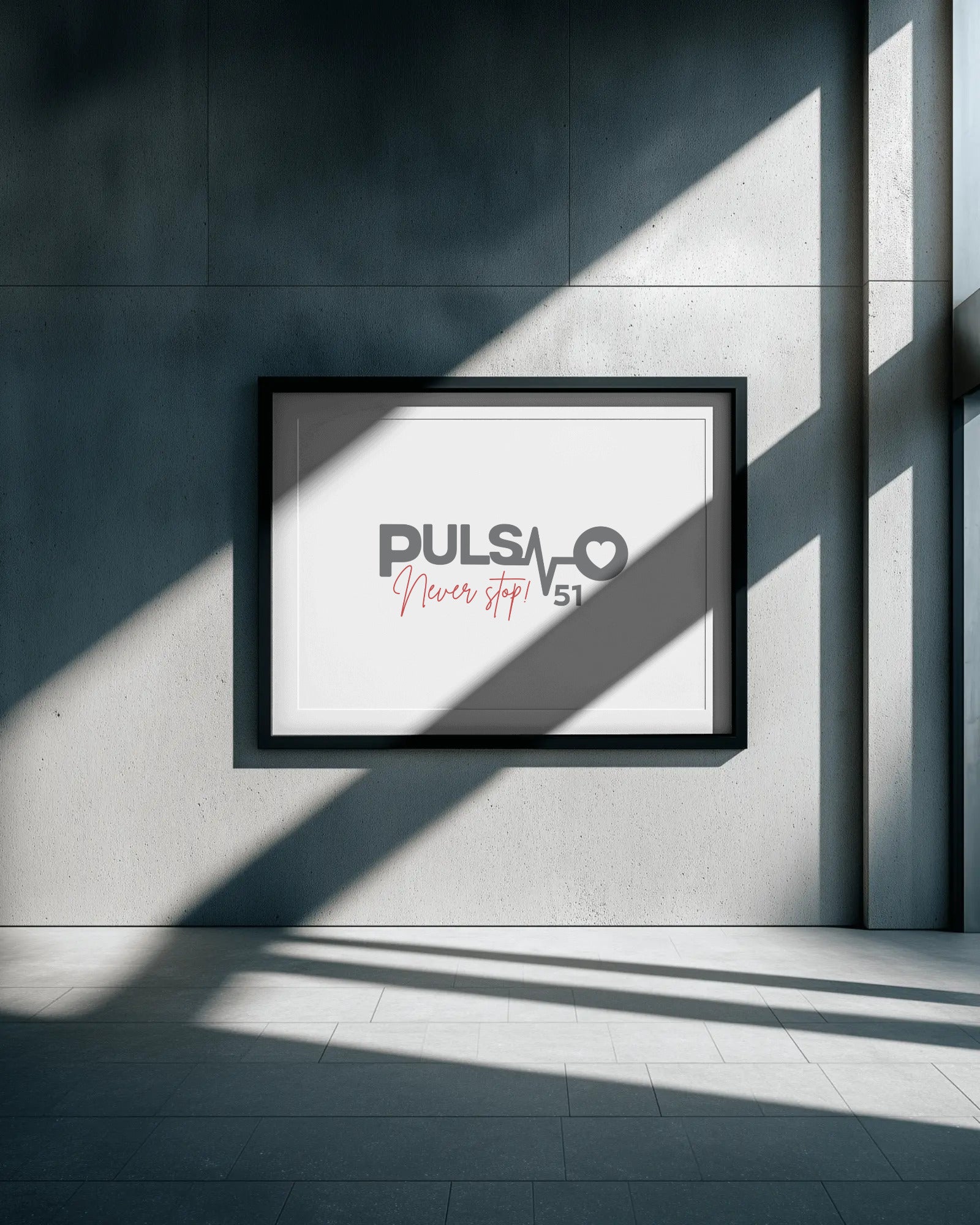 Canvas Artprint Pulso Never Stop - Edition 51 / Premium Leinwand Pulso Studio